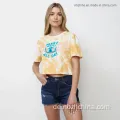 Damen Mode Krawatte Dye Sommer Kurzarm T-Shirt